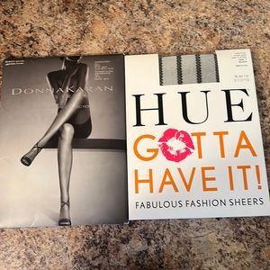 Donna Karen and Hue hosiery